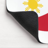 Philippinen-Flagge-Mauspad Mousepad (Ecke)