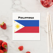 Philippinen-Flagge Napkin Serviette (Beispiel)