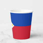 Philippinen-Flagge Pappbecher (Links)