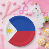 Philippinen-Flagge Pappteller (Party)
