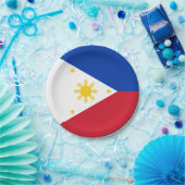 Philippinen-Flagge Pappteller (Party)