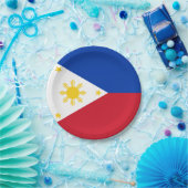 Philippinen-Flagge Pappteller (Party)