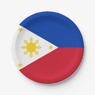 Philippinen-Flagge Pappteller