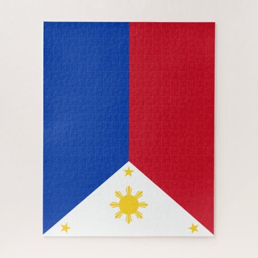 Philippinen-Flagge Puzzle (Vertikal)