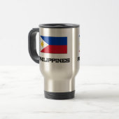 Philippinen-Flagge Reisebecher (Vorderseite Links)