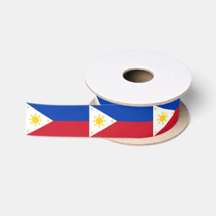 Philippinen-Flagge Satinband