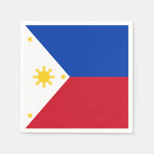 Philippinen-Flagge Serviette