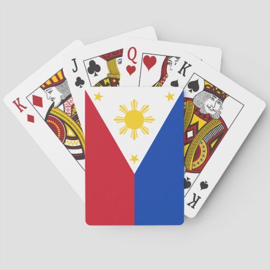 Philippinen-Flagge Spielkarten (Rückseite)
