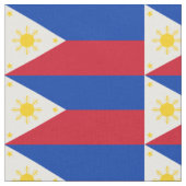 Philippinen-Flagge Stoff (Nahaufnahme)