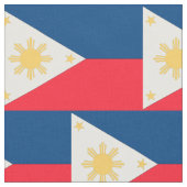 Philippinen-Flagge Stoff (Nahaufnahme)