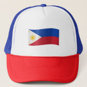 Philippinen-Flagge Truckerkappe (Vorderseite)