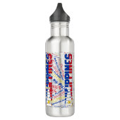 Philippinen Flaggen Gorgetic Patriotic Edelstahlflasche (Links)