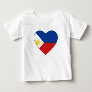 Philippinen-Flaggen-Herz-T - Shirt