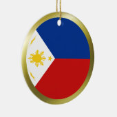 Philippinen-Flaggen-Verzierung Keramikornament (Rechts)