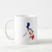 Philippinen-Flaggenkarte Kaffeetasse (Links)