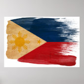 Philippinen-Flaggenposter Poster (Vorne)