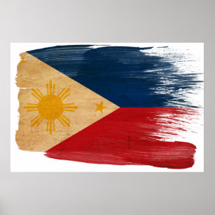 Philippinen-Flaggenposter Poster