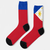 Philippinen Flaggenstaat Filipino Pride Patriotic Socken (Linkes Detail)