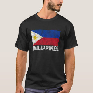 Philippinen Flaggenstaat National Prix Roots Count T-Shirt