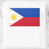 Philippinen-Flaggensticker Rechteckiger Aufkleber (Tasche)
