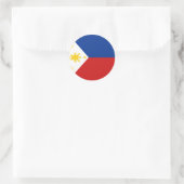 Philippinen-Flaggensticker Runder Aufkleber (Tasche)