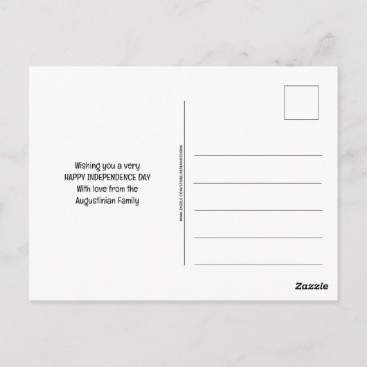 Philippinen GLÜCKLICHER UNABHÄNGIGKEITSTAG Postkarte (Rückseite)