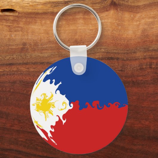 Philippinen - Gnarly Flag Schlüsselanhänger (Vorderseite)