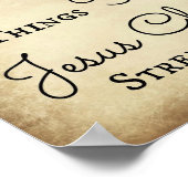 Philippinen Ich kann alles durch Jesus tun Poster (Ecke)