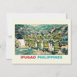 Philippinen, Ifugao Leute Cordillera Central Postkarte