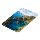 Philippinen Illustration Reise Kunst Vintage Magnet (Linke Seite)