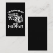 Philippinen Jeepney - Filipino Fun Visitenkarte (Vorne/Hinten)