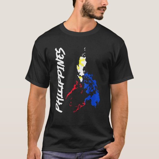 Philippinen Karte Filipino Pride Pinoy Pinay T-Shirt (Vorderseite)