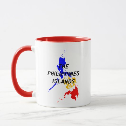 Philippinen Karte Kaffeemaschine Tasse (Links)