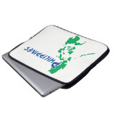 Philippinen Karte Laptop Sleeve (Vorne Knopf)