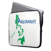 Philippinen Karte Laptop Sleeve (Vorderseite Links)