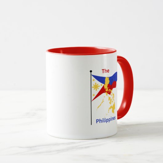 Philippinen Karte & Tasse (VorderseiteRechts)