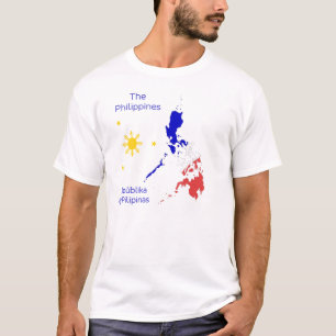 Philippinen-Karten-Grafik-T - Shirt