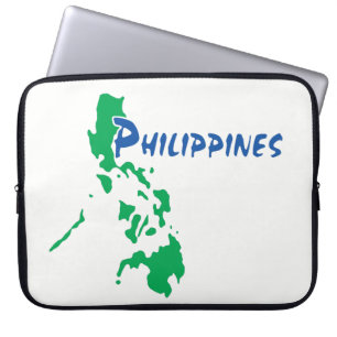 Philippinen-Karten-Laptop-Hülle Laptopschutzhülle
