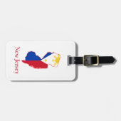 Philippinen kennzeichnen über New-Jersey Gepäckanhänger (Vorderseite horizontal)