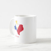 Philippinen kennzeichnen über Texas-Staatskarte Kaffeetasse (Vorderseite Links)