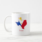 Philippinen kennzeichnen über Texas-Staatskarte Kaffeetasse (Links)