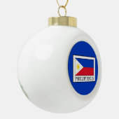 Philippinen Keramik Kugel-Ornament (Links)