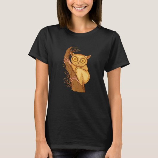 Philippinen-Koboldaffe Bohol-Koboldaffe Äffchen Ge T-Shirt (Vorderseite)