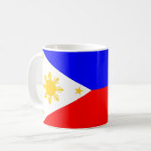 Philippinen-Landesflaggenationssymbol Kaffeetasse (Vorderseite Links)