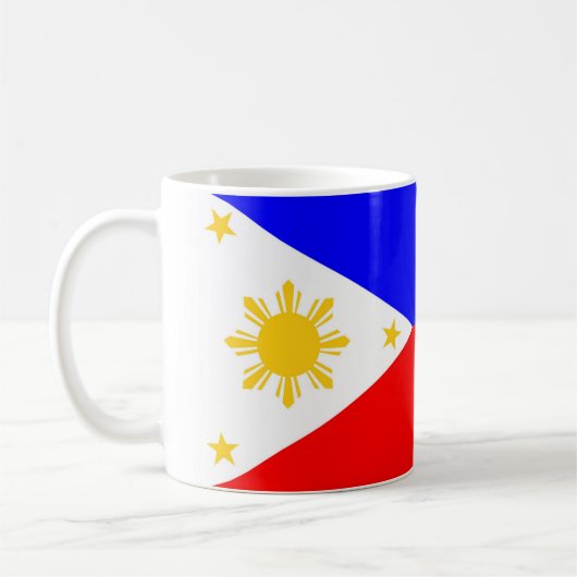 Philippinen-Landesflaggenationssymbol Kaffeetasse (Links)
