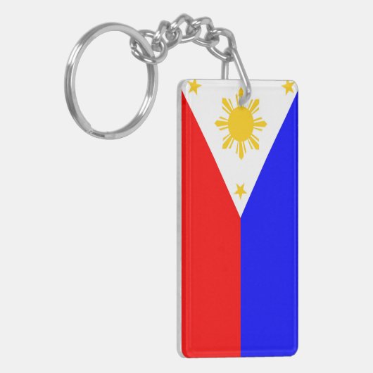 Philippinen-Landesflaggenationssymbol Schlüsselanhänger (Vorderseite links)