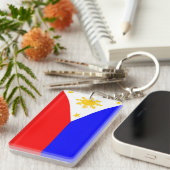 Philippinen-Landesflaggenationssymbol Schlüsselanhänger (Vorderseite rechts)