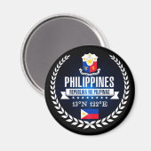 Philippinen Magnet (Vorderseite/Rückseite)