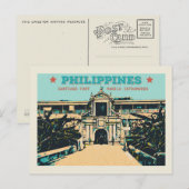 Philippinen, Manila Intramuros Santiago Fort Postkarte (Vorne/Hinten)