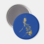 Philippinen Map Magnet (Vorderseite/Rückseite)